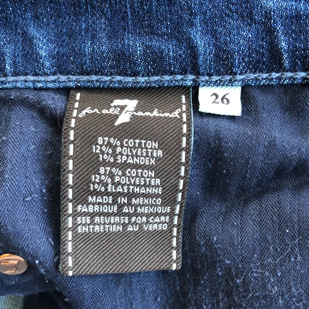 7 For All Mankind Josefina Skinny Boyfriend Size 26 - Picture 7 of 11